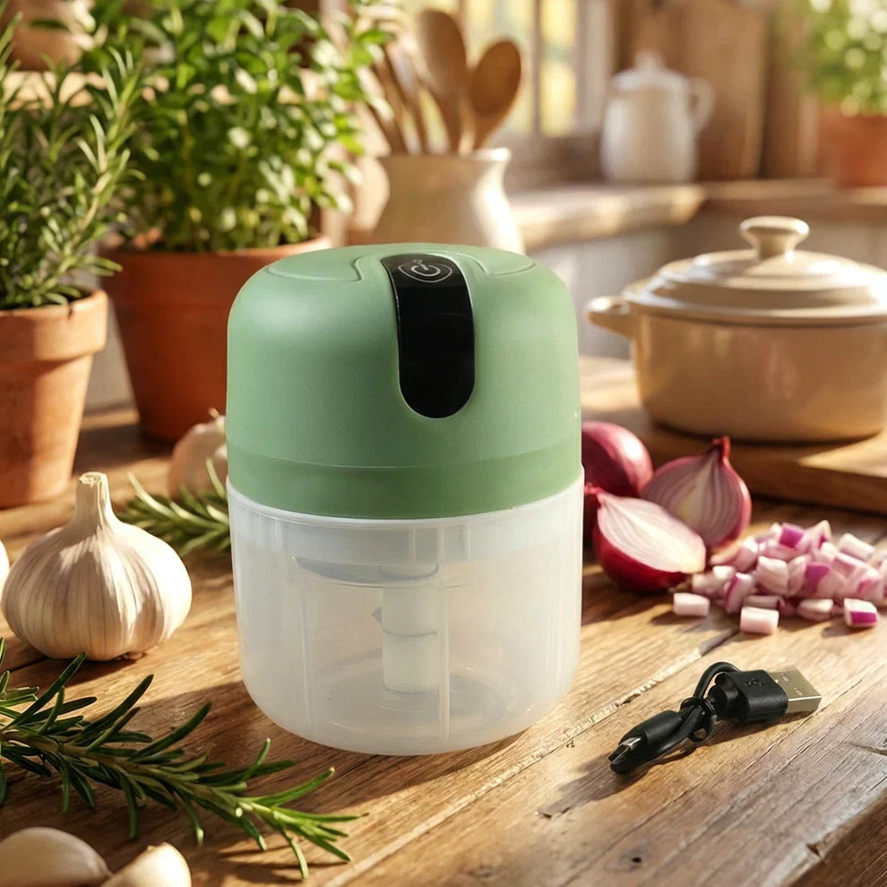 Mini Electric Food Processor &amp; Vegetable Chopper