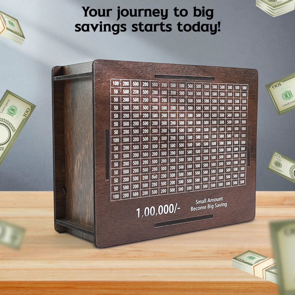 Wooden Money / Piggy Bank, Money Box