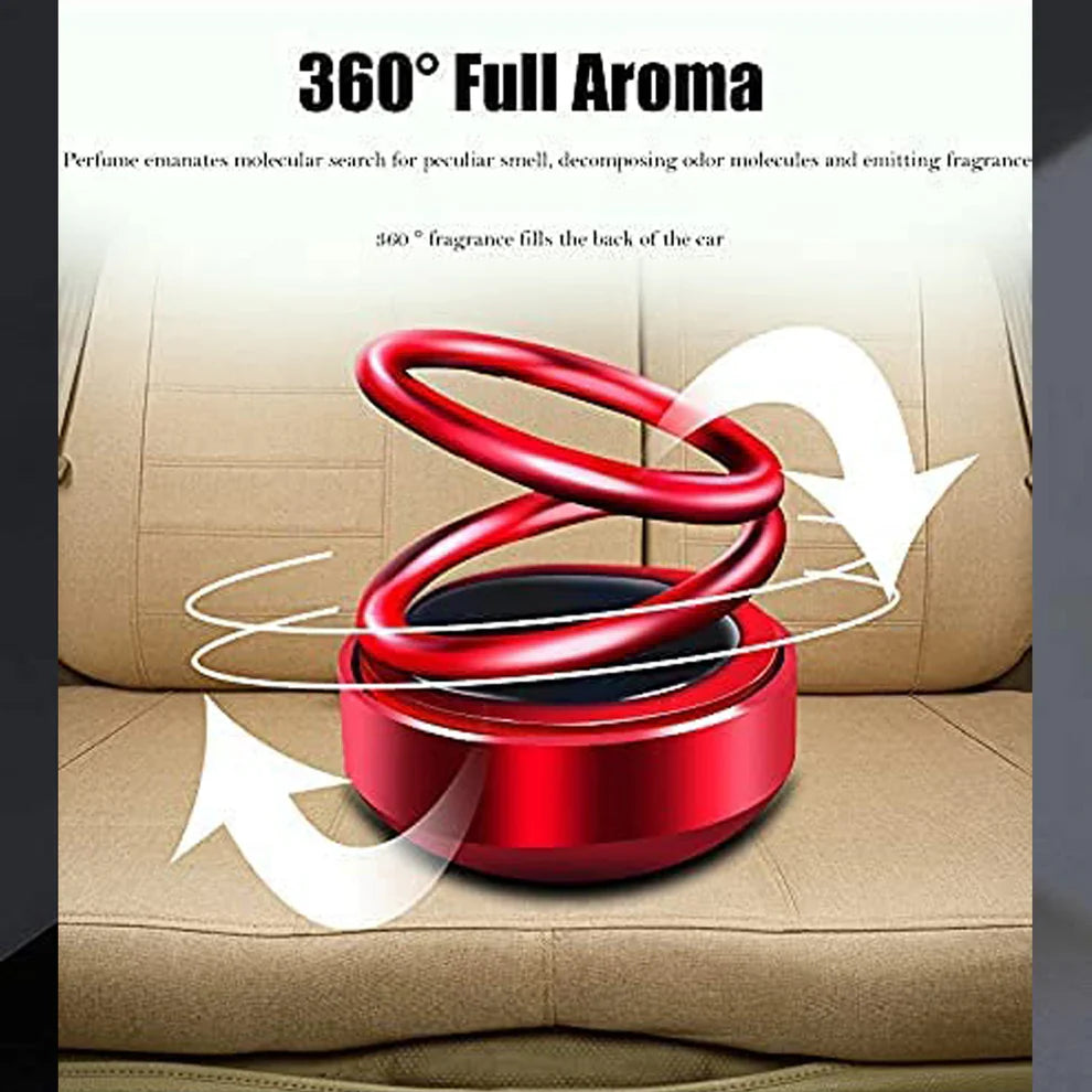 Solar Car Aroma Diffuser 360° Rotating Design.