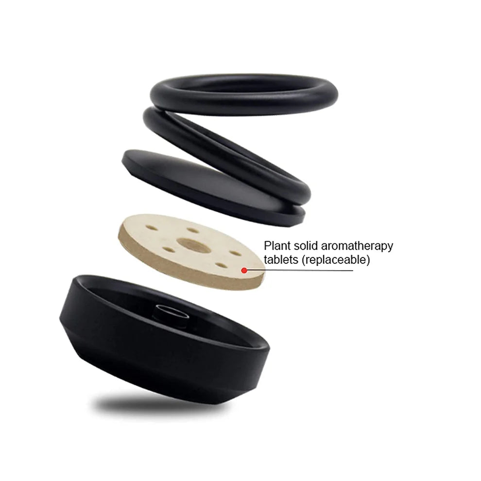 Solar Car Aroma Diffuser 360° Rotating Design.