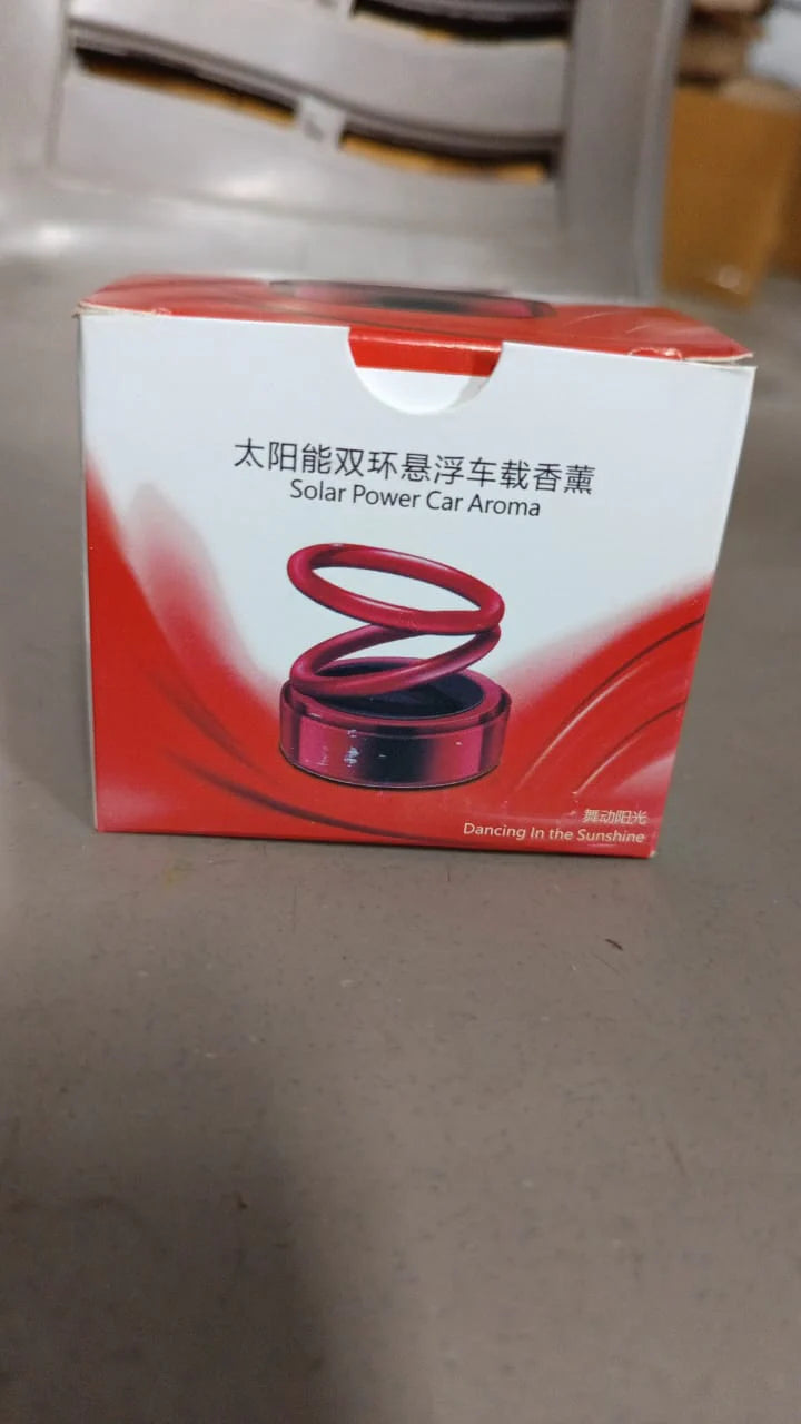 Solar Car Aroma Diffuser 360° Rotating Design.