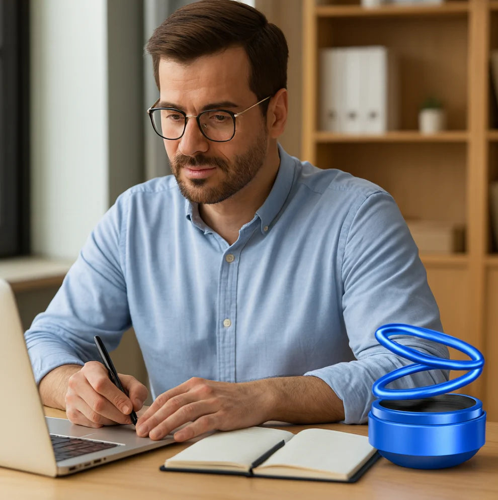 Solar Car Aroma Diffuser 360° Rotating Design.